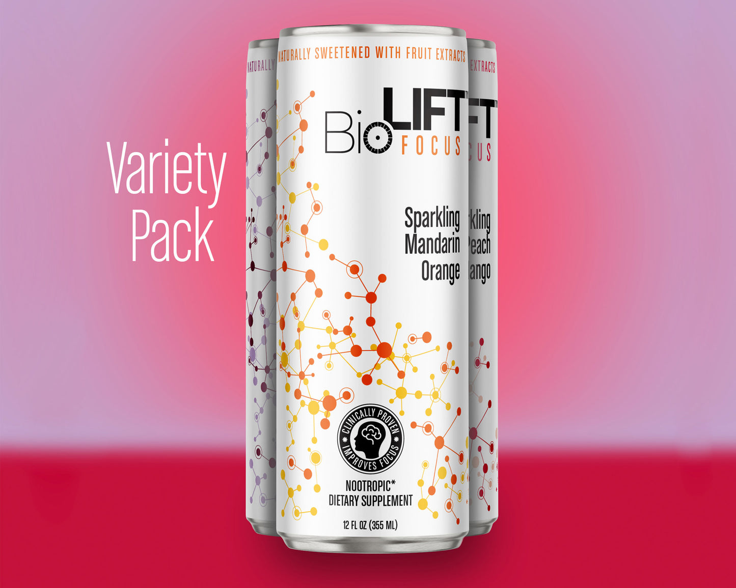 BioLift™ - Variety Pack (Mandarin Orange, Peach Mango, Mixed Berry)